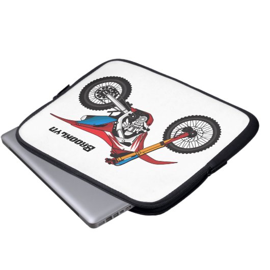 Motorrad Laptopschutzhülle (Vorne Knopf)