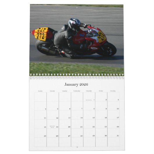 Motorrad-Laufen Kalender (Jan 2026)