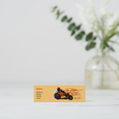Motorrad-Laufen Mini Visitenkarte (Stehend Vorderseite)