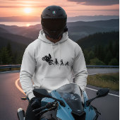 Motorrad-Leben Evolution Hoodie