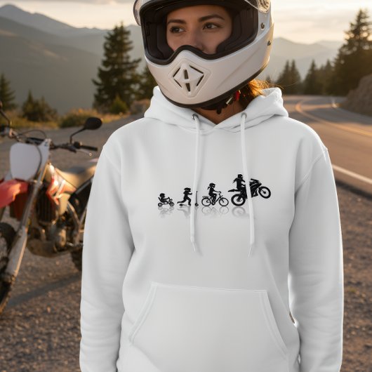 Motorrad-Lebens-Evolutions-Hoodie Hoodie