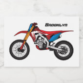 Motorrad Lebensmitteletikett (Einzelnes Label)