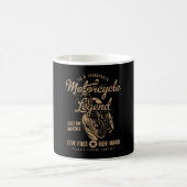 Motorrad-Legende Lebe frei, fahre hart Kaffeetasse (Mittel)