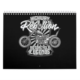 Motorrad-Legenden auf dem Highway Art Geschenk Kalender