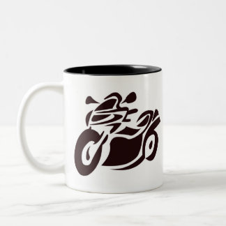 Motorrad-Logo-Tasse Zweifarbige Tasse