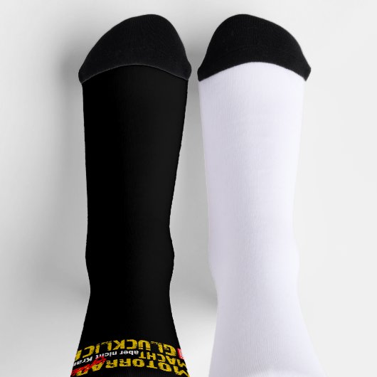 Motorrad macht Glücklich - Motorrad infiziert Socken (Oben)