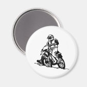 Motorrad Magnet (Vorderseite/Rückseite)