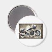Motorrad Magnet (Vorderseite/Rückseite)