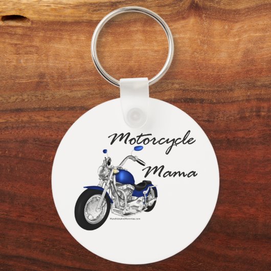 Motorrad Mama Schlüsselanhänger (Vorderseite)