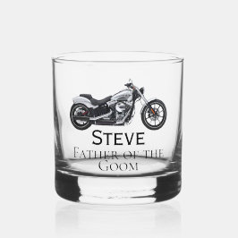 Motorrad Männer Trauzeuge Vater von Groom Geschenk Whiskyglas