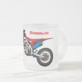 Motorrad Mattglastasse (VorderseiteRechts)