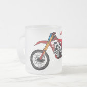 Motorrad Mattglastasse (Vorderseite Links)