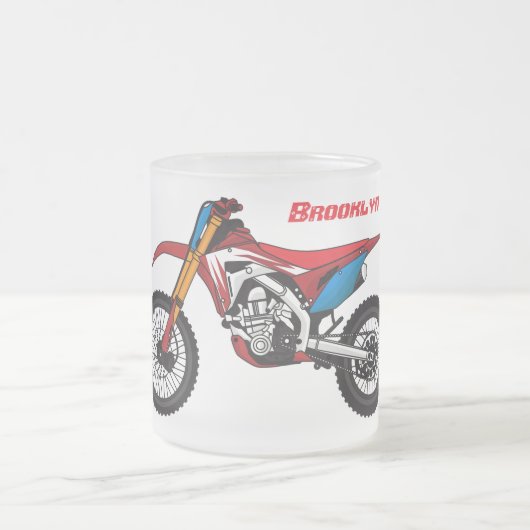 Motorrad Mattglastasse (Mittel)