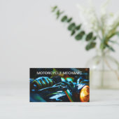 Motorrad-Mechanische, einzigartige Visitenkarten Visitenkarte (Stehend Vorderseite)