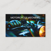 Motorrad-Mechanische, einzigartige Visitenkarten Visitenkarte (Vorderseite)