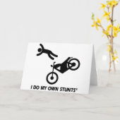 Motorrad meine eigenen Stunts Karte (Gelbe Blume)