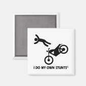 Motorrad meine eigenen Stunts Magnet (Vorderseite/Rückseite)