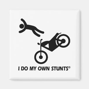 Motorrad meine eigenen Stunts Magnet
