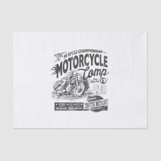 Motorrad-Meisterschaft Seidenpapier (Vorderseite)