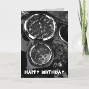Motorrad Messgeräte - Geburtstag Karte