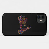 Motorrad mit Blume Case-Mate iPhone Hülle (Rückseite (Horizontal))