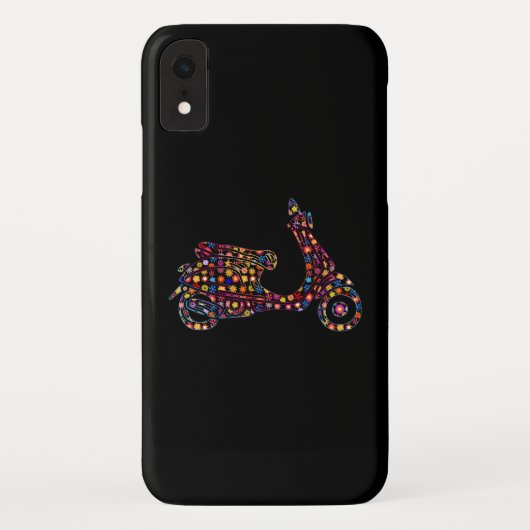 Motorrad mit Blume Case-Mate iPhone Hülle (Rückseite)
