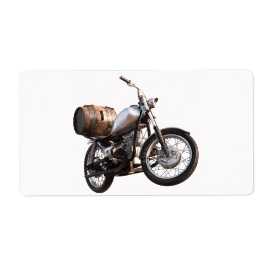 Motorrad mit einem Fass Wein (Vorne)