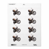 Motorrad mit einem Fass Wein (Vorne)