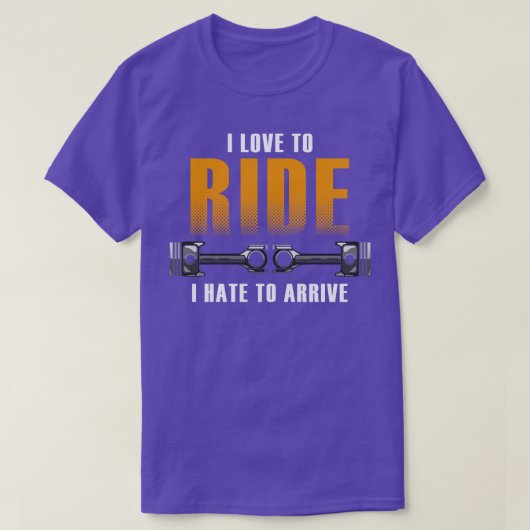 Motorrad mit Freundin T-Shirt (Design vorne)