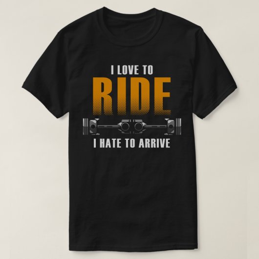 Motorrad mit Freundin T-Shirt (Design vorne)