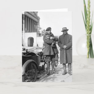 Motorrad mit Sidecar, 1918 Karte