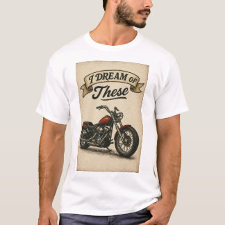 Motorrad mit Text T-Shirt