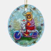 Motorrad-Monster Keramik Ornament (Links)