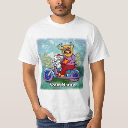 Motorrad-Monster T-Shirt (Vorderseite)