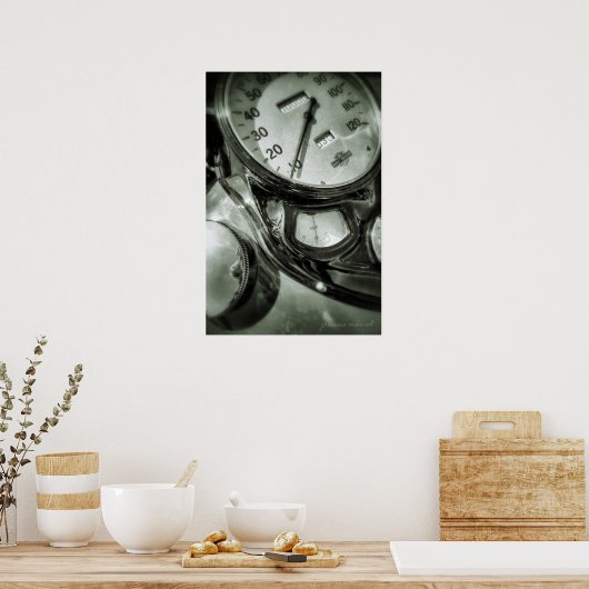 Motorrad Montag Poster (Küche)