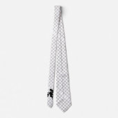 Motorrad-Motocross-Racing auf Black Karo Necktie Krawatte (Rückseite)