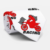 Motorrad-Motocross Racing Karo Flag Necktie Krawatte (Gerollt)