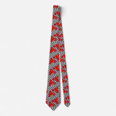 Motorrad-Motocross Racing Karo Flag Necktie Krawatte (Vorderseite)