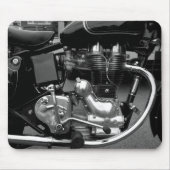 Motorrad-Motor II Mousepad (Vorne)