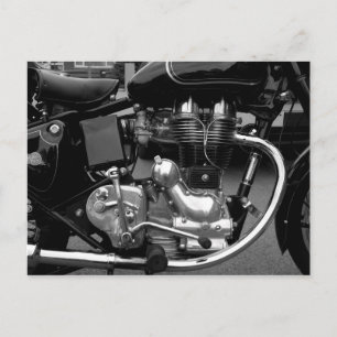 Motorrad-Motor II Postkarte