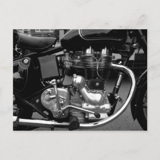 Motorrad-Motor II Postkarte