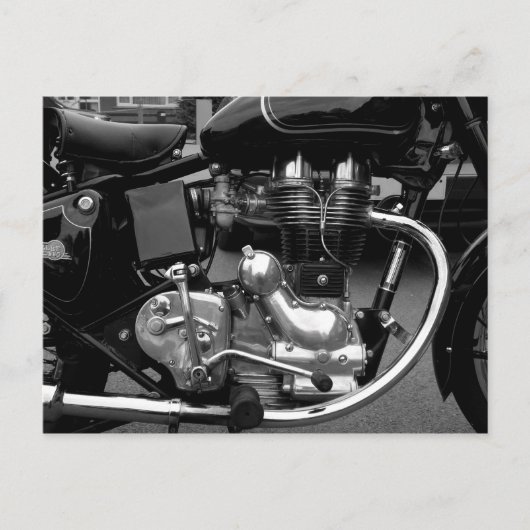 Motorrad-Motor II Postkarte (Vorderseite)