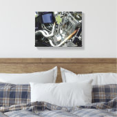 Motorrad-Motor Leinwanddruck (Insitu (Schlafzimmer))