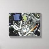 Motorrad-Motor Leinwanddruck (Vorderseite)