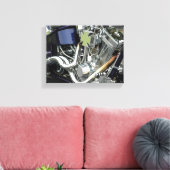 Motorrad-Motor Leinwanddruck (Insitu (Wohnzimmer))