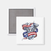 Motorrad-Motor Magnet (Vorderseite/Rückseite)