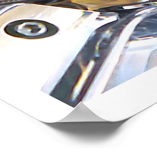 Motorrad-Motor, Plakat (Ecke)