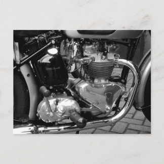 Motorrad-Motor Postkarte