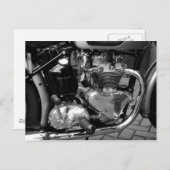 Motorrad-Motor Postkarte (Vorne/Hinten)