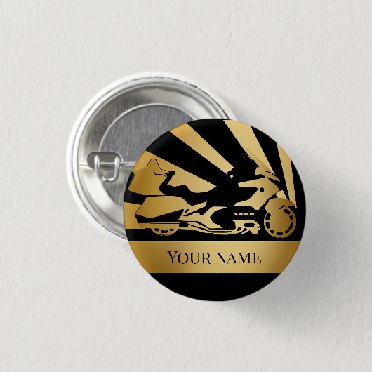 Motorrad-Motorrad-Button Gold Button (Vorne & Hinten)